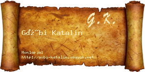 Góbi Katalin névjegykártya