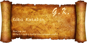 Góbi Katalin névjegykártya