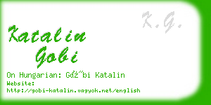 katalin gobi business card